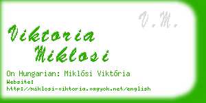 viktoria miklosi business card